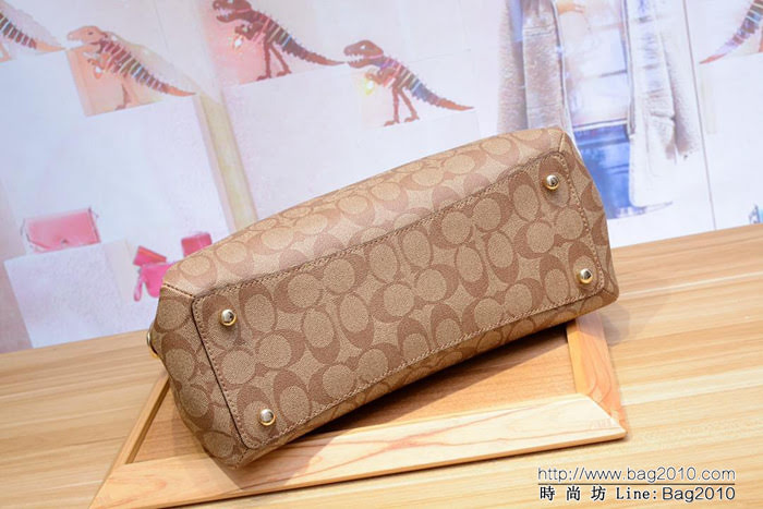 COACH蔻馳 C家新款 專櫃品質 大號戴妃單肩斜挎女包 57497  Chz1501